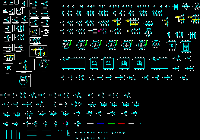 electrical schematic symbols autocad